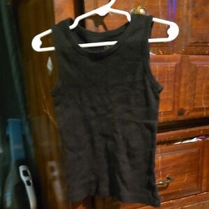 !!. Girls 7/8 Black Sleeveless Tank Top